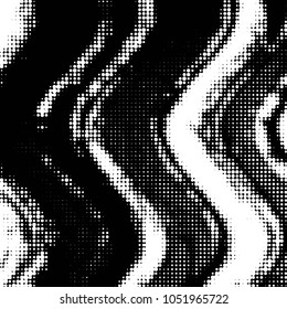 Grunge halftone black and white dots texture background. Spotted vector Abstract Texture
