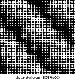 Grunge halftone black and white dots texture background. Spotted vector Abstract Texture
