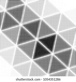 Grunge halftone black and white dots texture background. Spotted vector Abstract Texture
