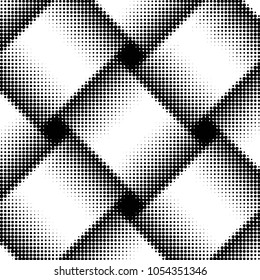 Grunge halftone black and white dots texture background. Spotted vector Abstract Texture
