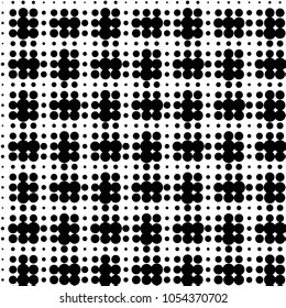 Grunge halftone black and white dots texture background. Spotted vector Abstract Texture
