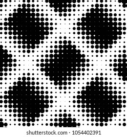 Grunge halftone black and white dots texture background. Spotted vector Abstract Texture
