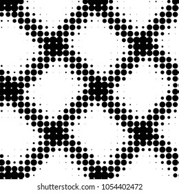 Grunge halftone black and white dots texture background. Spotted vector Abstract Texture
