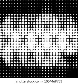 Grunge halftone black and white dots texture background. Spotted vector Abstract Texture
