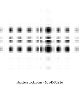 Grunge halftone black and white dots texture background. Spotted vector Abstract Texture
