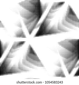 Grunge halftone black and white dots texture background. Spotted vector Abstract Texture
