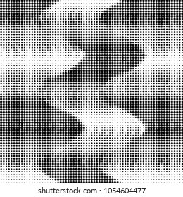 Grunge halftone black and white dots texture background. Spotted vector Abstract Texture

