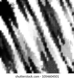 Grunge halftone black and white dots texture background. Spotted vector Abstract Texture
