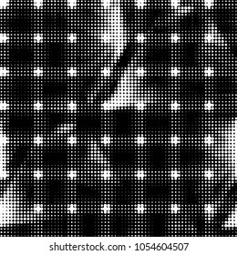 Grunge halftone black and white dots texture background. Spotted vector Abstract Texture
