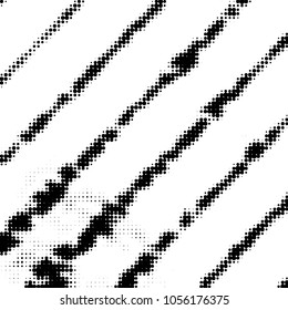 Grunge halftone black and white dots texture background. Spotted vector Abstract Texture
