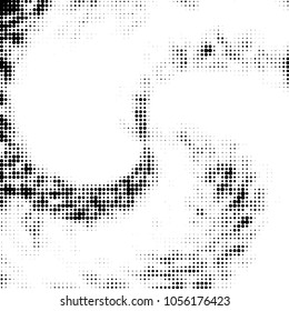 Grunge halftone black and white dots texture background. Spotted vector Abstract Texture
