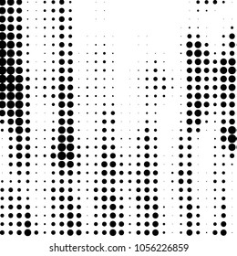 Grunge halftone black and white dots texture background. Spotted vector Abstract Texture
