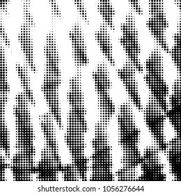 Grunge halftone black and white dots texture background. Spotted vector Abstract Texture
