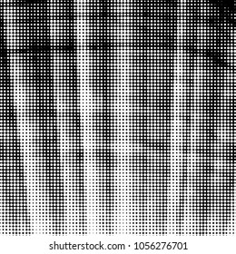 Grunge halftone black and white dots texture background. Spotted vector Abstract Texture
