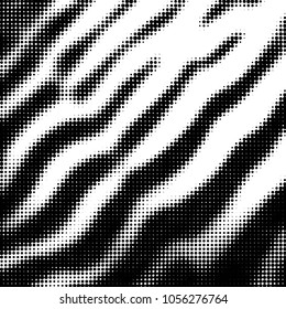 Grunge halftone black and white dots texture background. Spotted vector Abstract Texture

