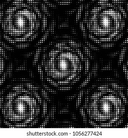 Grunge halftone black and white dots texture background. Spotted vector Abstract Texture
