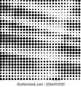 Grunge halftone black and white dots texture background. Spotted vector Abstract Texture
