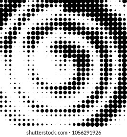 Grunge halftone black and white dots texture background. Spotted vector Abstract Texture
