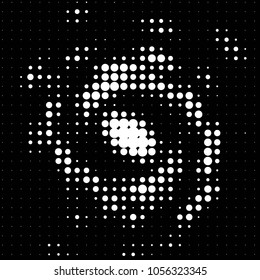 Grunge halftone black and white dots texture background. Spotted vector Abstract Texture
