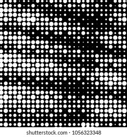 Grunge halftone black and white dots texture background. Spotted vector Abstract Texture
