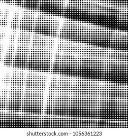 Grunge halftone black and white dots texture background. Spotted vector Abstract Texture
