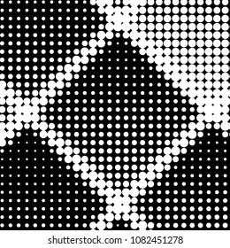 Grunge halftone black and white dots texture background. Spotted vector Abstract Texture
