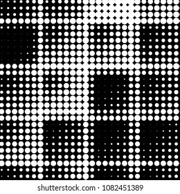 Grunge halftone black and white dots texture background. Spotted vector Abstract Texture
