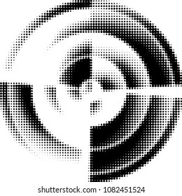 Grunge halftone black and white dots texture background. Spotted vector Abstract Texture
