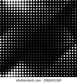 Grunge halftone black and white dots texture background. Spotted vector Abstract Texture
