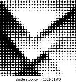 Grunge halftone black and white dots texture background. Spotted vector Abstract Texture
