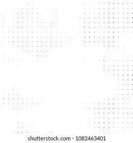 Grunge halftone black and white dots texture background. Spotted vector Abstract Texture
