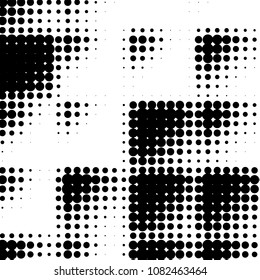 Grunge halftone black and white dots texture background. Spotted vector Abstract Texture

