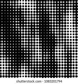 Grunge halftone black and white dots texture background. Spotted vector Abstract Texture
