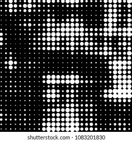 Grunge halftone black and white dots texture background. Spotted vector Abstract Texture
