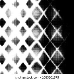 Grunge halftone black and white dots texture background. Spotted vector Abstract Texture
