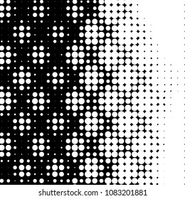 Grunge halftone black and white dots texture background. Spotted vector Abstract Texture
