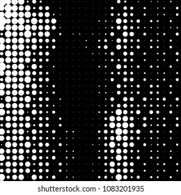 Grunge halftone black and white dots texture background. Spotted vector Abstract Texture
