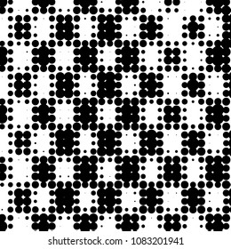 Grunge halftone black and white dots texture background. Spotted vector Abstract Texture

