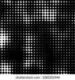 Grunge halftone black and white dots texture background. Spotted vector Abstract Texture
