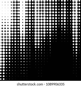 Grunge halftone black and white dots texture background. Spotted vector Abstract Texture

