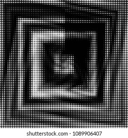 Grunge halftone black and white dots texture background. Spotted vector Abstract Texture

