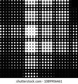 Grunge halftone black and white dots texture background. Spotted vector Abstract Texture
