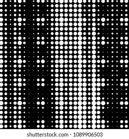 Grunge halftone black and white dots texture background. Spotted vector Abstract Texture
