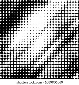 Grunge halftone black and white dots texture background. Spotted vector Abstract Texture
