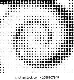 Grunge halftone black and white dots texture background. Spotted vector Abstract Texture
