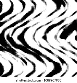Grunge halftone black and white dots texture background. Spotted vector Abstract Texture

