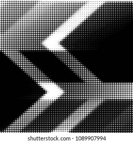 Grunge halftone black and white dots texture background. Spotted vector Abstract Texture
