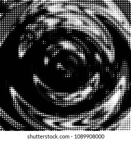 Grunge halftone black and white dots texture background. Spotted vector Abstract Texture
