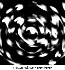Grunge halftone black and white dots texture background. Spotted vector Abstract Texture
