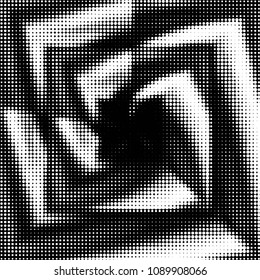 Grunge halftone black and white dots texture background. Spotted vector Abstract Texture
